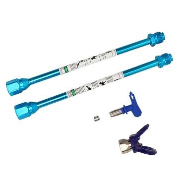 Imagem de Zerodis Haste de Extensão de Spray Em Aço Inoxidável Design Leve Resistente à Erosão para Pistolas de Pintura Sem Ar 30 Cm Uso Versátil para Aplicações de Limpeza Profissional Parede de Revestimento