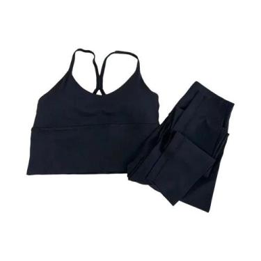 Imagem de Conjunto De Yoga Sexy Feminino Com Costas Cruzadas, 2 Peças, Roupas De