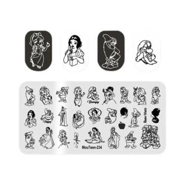 Imagem de Placas De Estampagem De Unhas Disney Natal Mickey Inverno Neve MouTeen