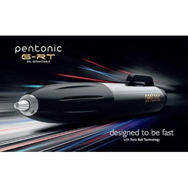 Imagem de Caneta Gel Retrátil Pentonic G-RT - 0.7mm - Corpo Preto - CIS, Azul