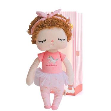 Imagem de Boneca Metoo Doll Original Angela Cachos Unicórnio 35cm com Sacola