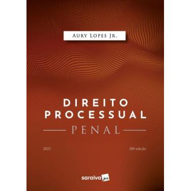 Imagem de Livro - Direito Processual Penal - 20ª edição 2023 - Saraiva JUR