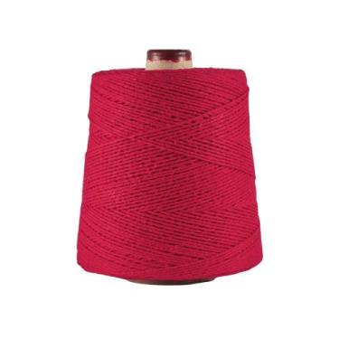 Imagem de Barbante Colorido Eco Brasil 700g Fio N8 Soberano - Unidade -, Vermelh