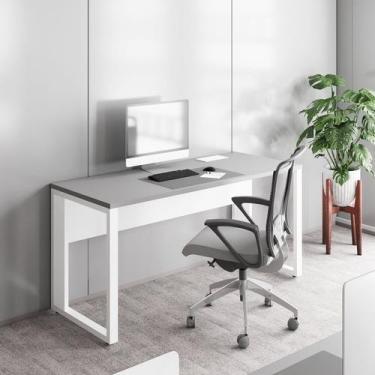 Imagem de Escrivaninha Mesa Escritório Diretor com Caixa de Tomadas 150cm Indust