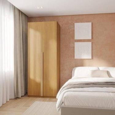 Imagem de Guarda-Roupa Modular 80cm com Portas e Gaveteiro Jade CabeCasa Madeira