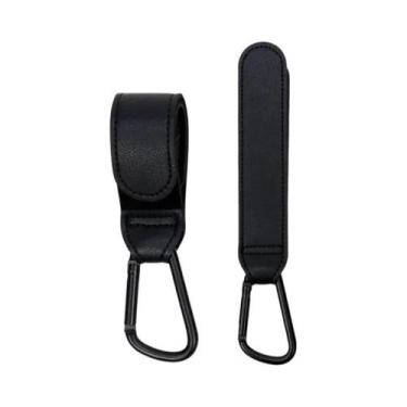 Imagem de Gancho Ajustável De Couro PU Para Carrinho De Bebê, Organizador De Bol