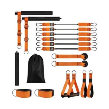 Imagem de Kit De Barra De Pilates Multifuncional Com Faixas De Resistência, Bast