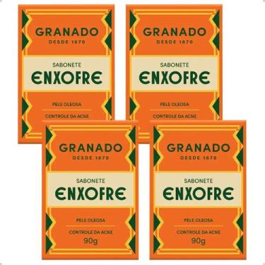 Imagem de Kit Com 4 Sabonetes Granado Enxofre 90g Acne Oleosidade