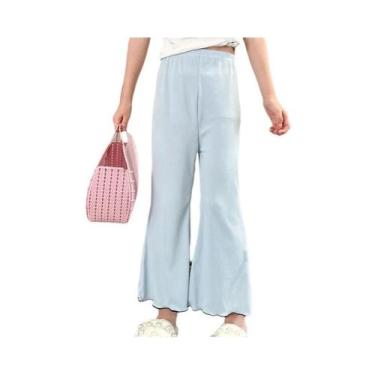 Imagem de Calças Coloridas De Verão Para Meninas Com Cintura Elástica, Moda Casu