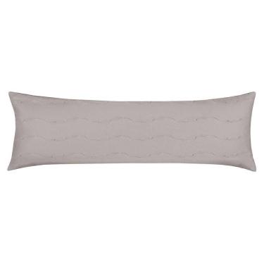 Imagem de Porta Travesseiro Body Pillow Altenburg Malha Fio Penteado 100% Algodão Cinza Platinum