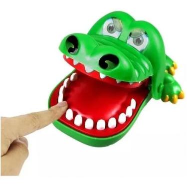Imagem de Jacare Brinquedo Jogo Desafio Croc Croc Morde Dedos Bbr - Polibrinq