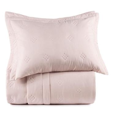 Imagem de Jogo de Colcha King 3 Peças Ultrawave Art Rosê Passion