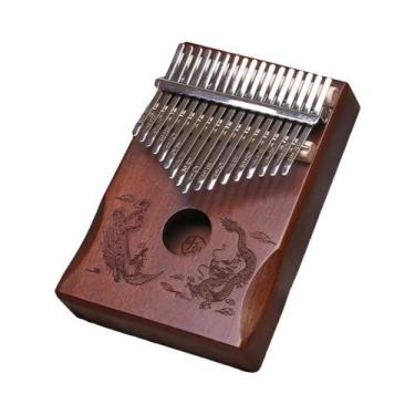 Imagem de Kit De Piano De Dedo Lydesy Kalimba De 17 Teclas, Afinado Manualmente,