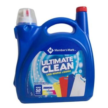 Imagem de Lava Roupas Members Mark 5L  Sabão Líquido Ultimate Clean Alto Rendime