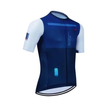 Imagem de Camisa De Ciclismo Masculina De Verão Com Manga Curta MTB Rápido Secag