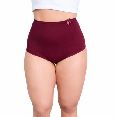 Imagem de Calcinhas Calçola Modeladora Pos Parto Segura Barriga Efeito Cinta Conforto Cintura Alta Tira Culote Redutora - BORDÔ