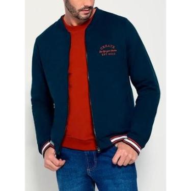 Imagem de Jaqueta Bomber Moletom Enfim 1000117416 Masculina Flanelada Algodão T. P/GG-Masculino