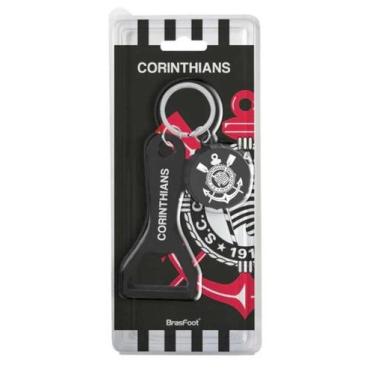 Imagem de Chaveiro Tampa + abridor garrafa Times de Futebol sortidos Cor:Corinth