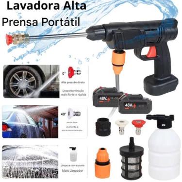 Imagem de Lavadora Portátil Alta Pressão Com Maleta Acessorios Lava Jato 110v 22
