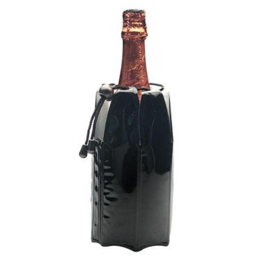Imagem de Cooler Garrafa Champanhe Plástico Preto -Vacu Vin, 3 meses por defeito