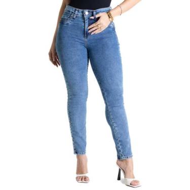 Imagem de Calça Jeans Sawary Levanta Bumbum - 281149 - Azul Claro 46, Azul, 46