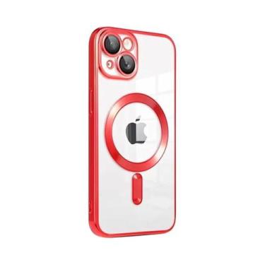 Imagem de Capa Magnética Transparente De Luxo Para Apple Magsafe Compatível Com 