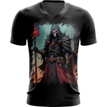 Imagem de Camiseta Gola V Lich Ancião Desenhado Magia 7 - Kasubeck Store®, Baby 