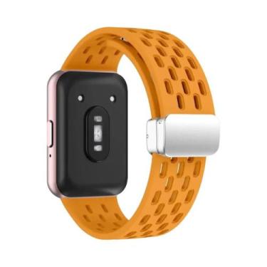 Imagem de Pulseira Magnética Samsung Galaxy Fit 3 Com Fivela De Metal E Faixa De