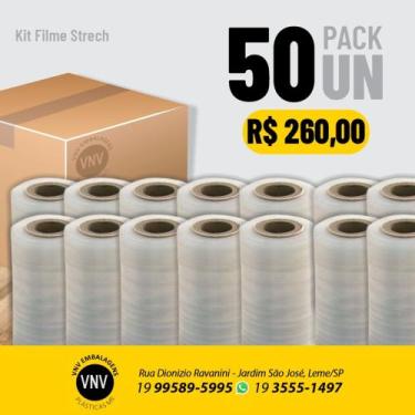 Imagem de Kit Mini filme Stretch 100x25 (50unidades) - VNV embalagens Plásticas