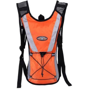 Imagem de Mochila de Hidratação Lorben com Bolsa Reservatório Água 2L Ciclismo Bike - Laranja-Uni...