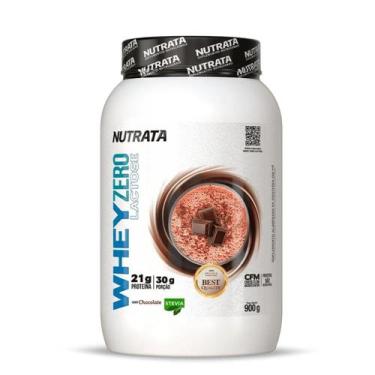 Imagem de Whey Zero Lactose Com Stevia Best Quality CFM 900g Nutrata, Chocolate