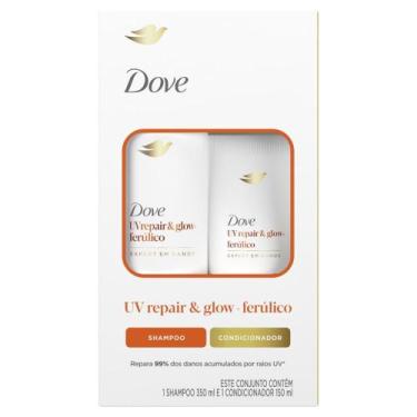 Imagem de Kit Shampoo Ferúlico Dove UV Repair & Glow 350ml + 150ml
