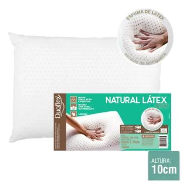 Imagem de Travesseiro natural latex slim 10 cm - 50 x 70 - duoflex
