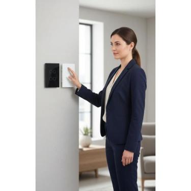 Imagem de Interruptor Smart Wifi 4 Botões Touch Alexa Preto Bivolt - Congratulat