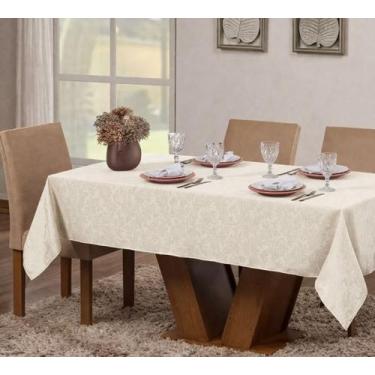 Imagem de Toalha de Mesa Jacquard 4, 6, 8 Lugares Luxo Decoração Várias Cores - 