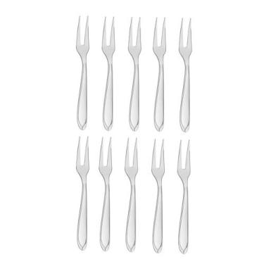 Imagem de Kit 10 Garfos De Churrasco Grande Trinchante Inox Laguna - Tramontina 