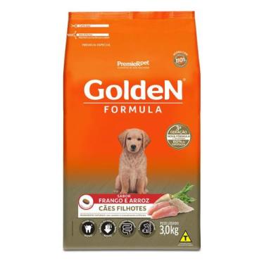 Imagem de Ração Golden Fórmula Cães Filhotes sabor Frango e Arroz 3 Kg, 3007-007