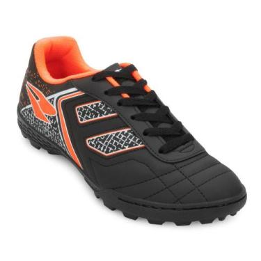 Imagem de Chuteira Society Dray DR-305 PL, 41, Preto, Laranja