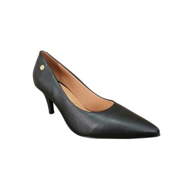 Imagem de Sapato scarpin vizzano feminino preto salto confortável, Preto, 36