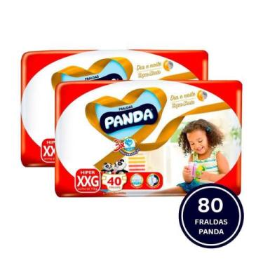 Imagem de Fralda Descartável Panda Pacote Hiper XXG - 80 Unidades