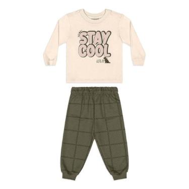 Imagem de Conjunto Stay Cool para Bebê Menino Quimby, Bege