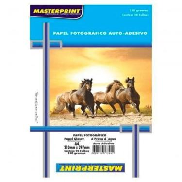 Imagem de Papel Fotográfico A4 130g PT 20 Folhas A Prova dágua Auto Adesivo - Ma