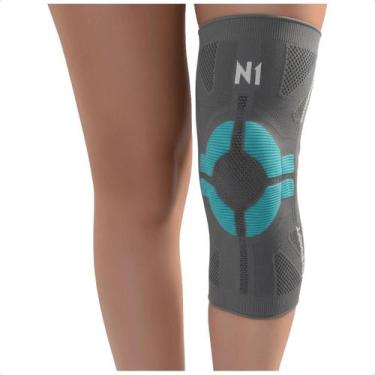 Imagem de Protetor de Joelho N1 Sport Pro, Cinza, Azul, GG