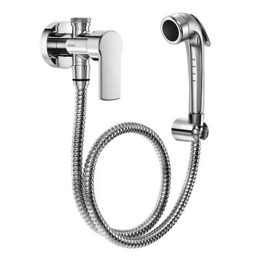 Imagem de Ducha Higiênica Argon 90008488006 com Registro e Derivação Acionamento Alavanca e Gatilho Cromada Docol