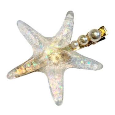 Imagem de Presilha De Cabelo Estrela Sereia Holográfica - sem marca