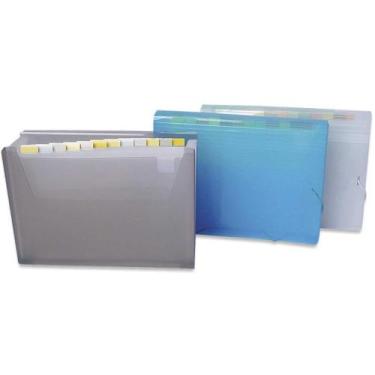 Imagem de Pasta Sanfonada Plastica A4 12 Divisoes Cristal (7896644704779) - GNA