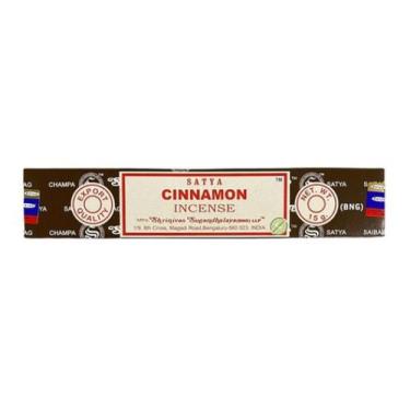 Imagem de Incenso Indiano Nag Champa Satya Cinnamon Massala 15g Canela