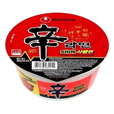 Imagem de Cup Ramen Coreano Shin Ramyun Carne e Legumes Picante 86g - Nongshim