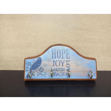 Imagem de Porta Chaves Hope, Joy, Laugh, Peace, Love - Donna Artesã
