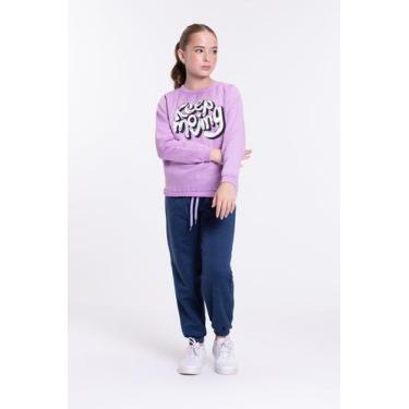 Imagem de Conjunto Moletom Infantil Keep Moving, 2, Lilás